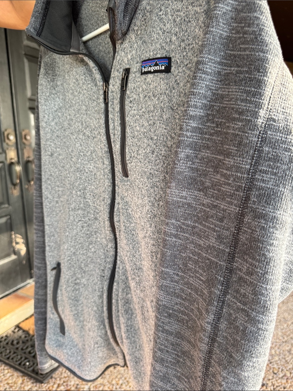 Patagonia Gray Full-Zip Fleece Jacket with Dark Gray Accents - Picture 5 of 5